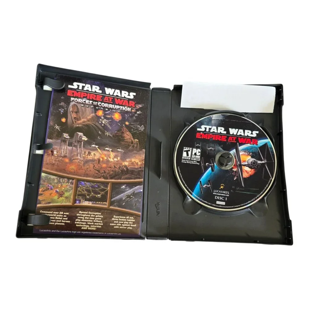 Star Wars: Empire at War (PC, 2006) 2 Disc Set CIB Complete!